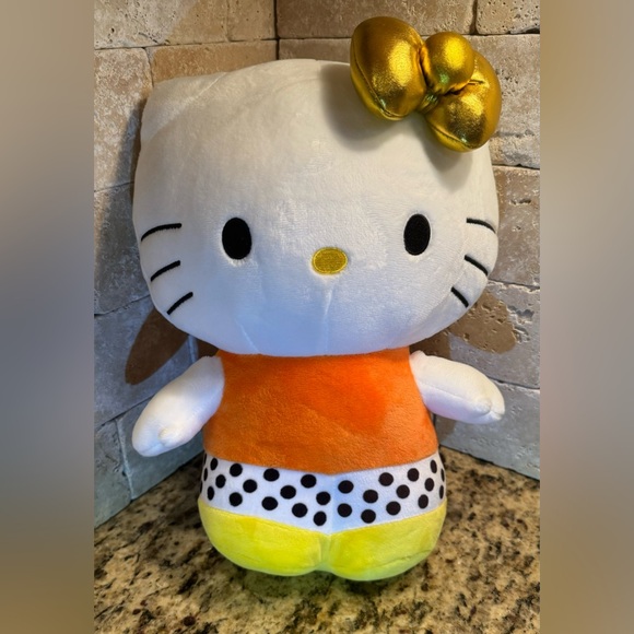 Hello Kitty Halloween Trick or Treat Plush Sanrio Candy Corn Outfit Kidrobot - Picture 6 of 12